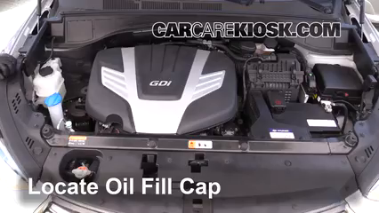 2017 Hyundai Santa Fe SE 3.3L V6 Oil Add Oil